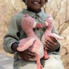 Knuffel flamingo - 17 cm